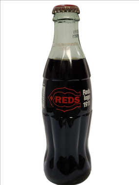 Vintage REDS 1995 Commemorative Glass Bottle with Reds Logo 1911